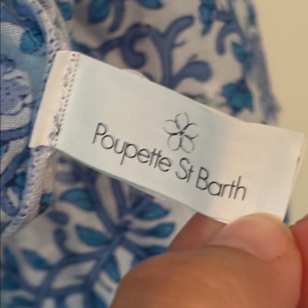 Poupette St Barth NWT Nana Top in Blue Mistral, Size XS 100% cotton - Picture 6 of 9